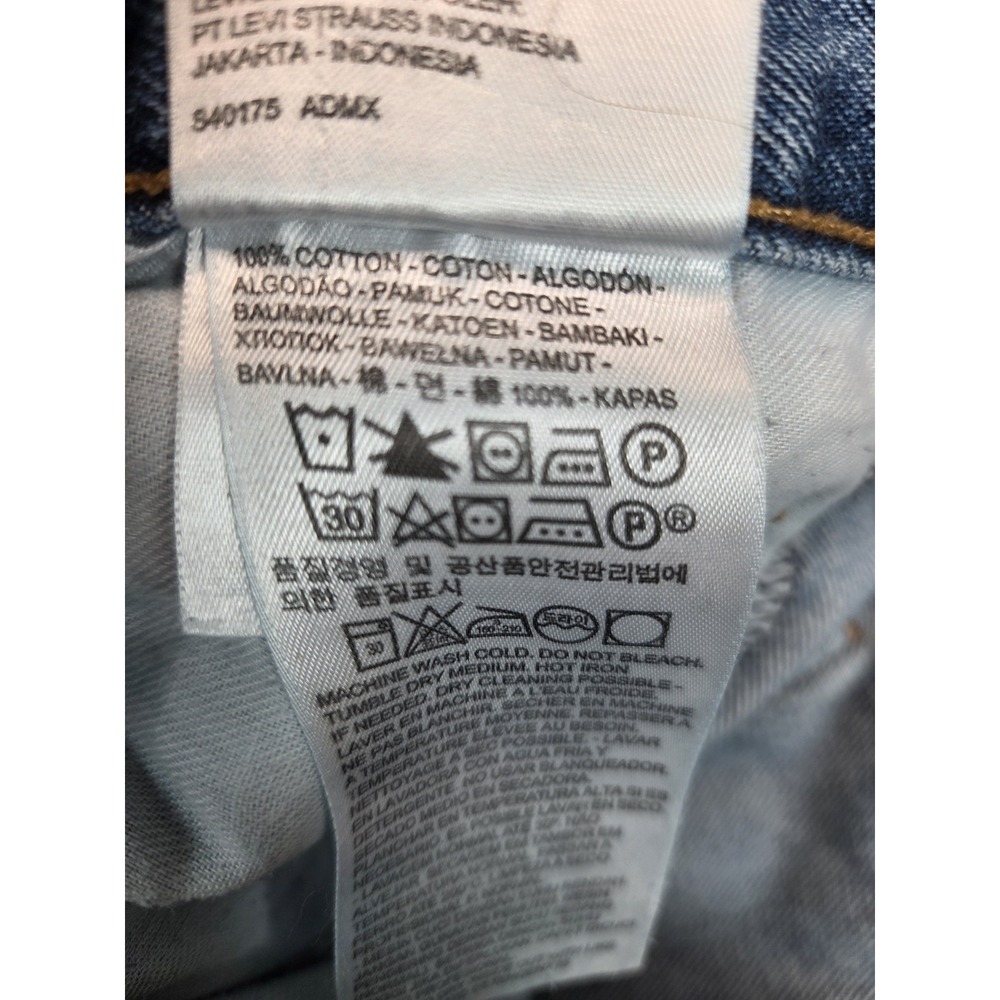 Levis 505 Jeans Mens 34x29 Blue - Picture 8 of 8
